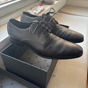 Gordon Rush Men's Manning Leather Plain Toe Derbys Shoes Black 10.5 Lace-Up